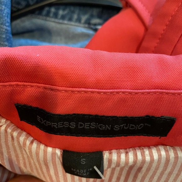 Express Designer Studio Coral Mid-Long Coat Small - Picture 5 of 8